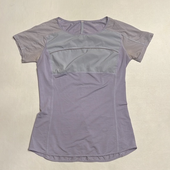 10. Lululemon Run: Fast Track Short Sleeve Purple - Picture 2 of 7